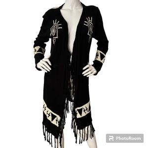 UNIF XS Psychic Fringe Cardigan “All Seeing Eye” Rare XS